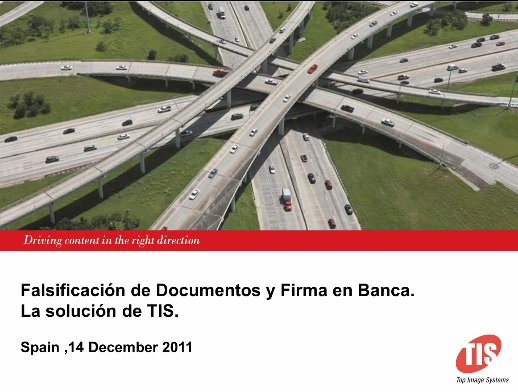 Falsificación de documentos y firma en banca con la solución de Top Image Systems. Webinar de 1 hora.