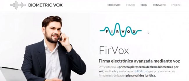 Firma electrónica avanzada y reconocimiento mediante voz con biometricvox.com