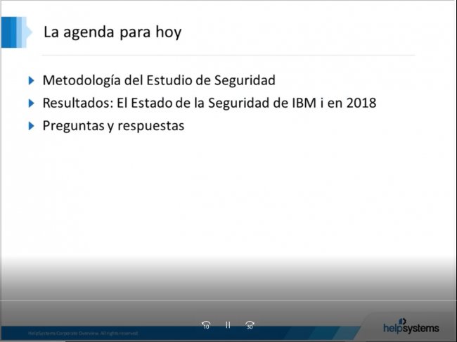 La seguridad de IBM i al descubierto: Cómo protegen las empresas sus sistemas i en 2018 [Video en español]